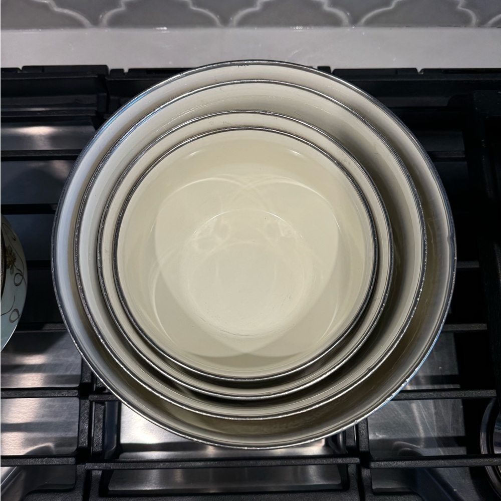 Tabletops Unlimited "Kensington Garden" vitroceramic bowls and pitcher - Picture 5 of 8